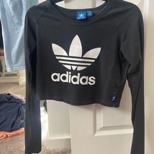 adidas long sleeved Crop Top